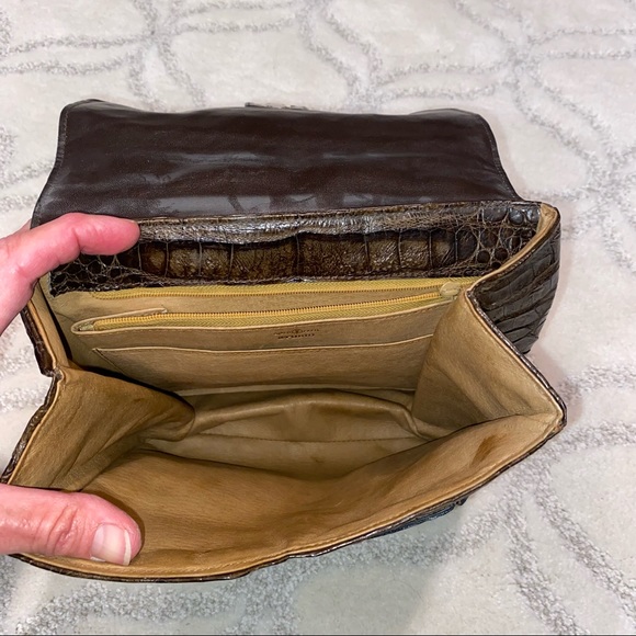 Vintage Gold Pfeil Studio Alligator bag - Picture 5 of 10